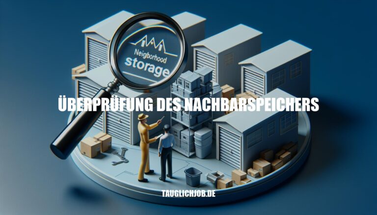 Die Bedeutung der Überprüfung des Nachbarspeichers