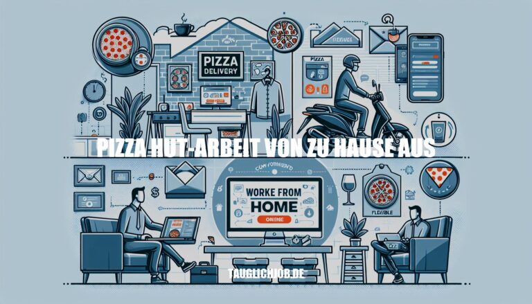 Pizza Hut-Arbeit von zu Hause aus: Vorteile und Tipps