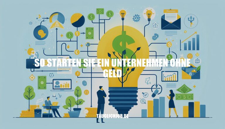 So starten Sie ein Unternehmen ohne Geld: Tipps und Strategien